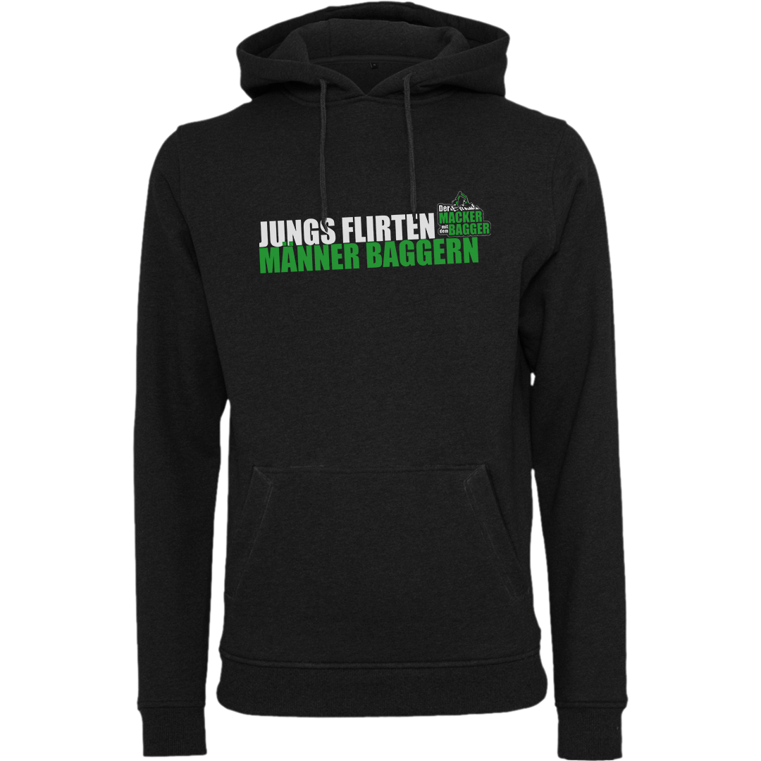 Der Macker mit dem Bagger - Hoodie BAGGERN [schwarz]