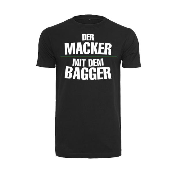 Der Macker mit dem Bagger - T-Shirt [schwarz]