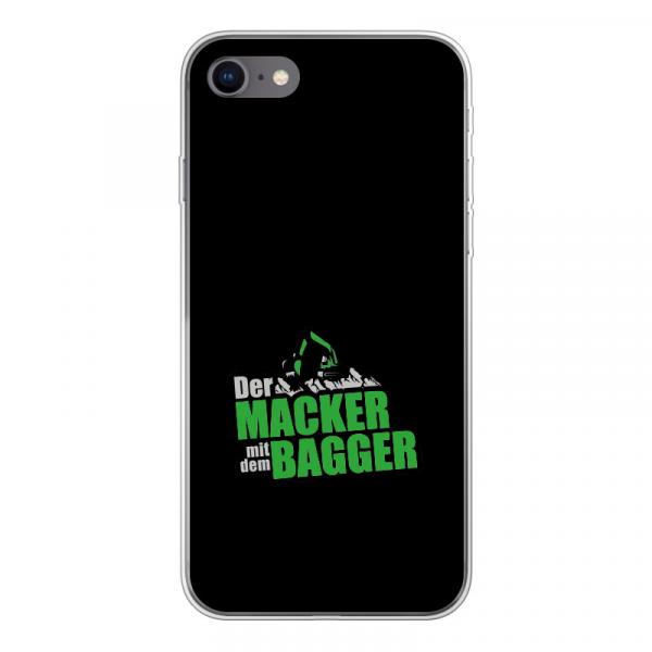 Der Macker mit dem Bagger Smartphone Case [Logo grün]